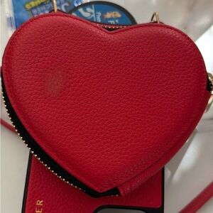 Elegant Heart-Shaped Red Bag